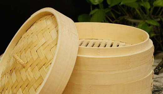 竹制品蒸籠，買(mǎi)回家一定要記得清洗消毒哦